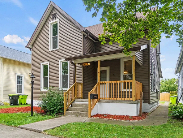 Front exterior of renovated home